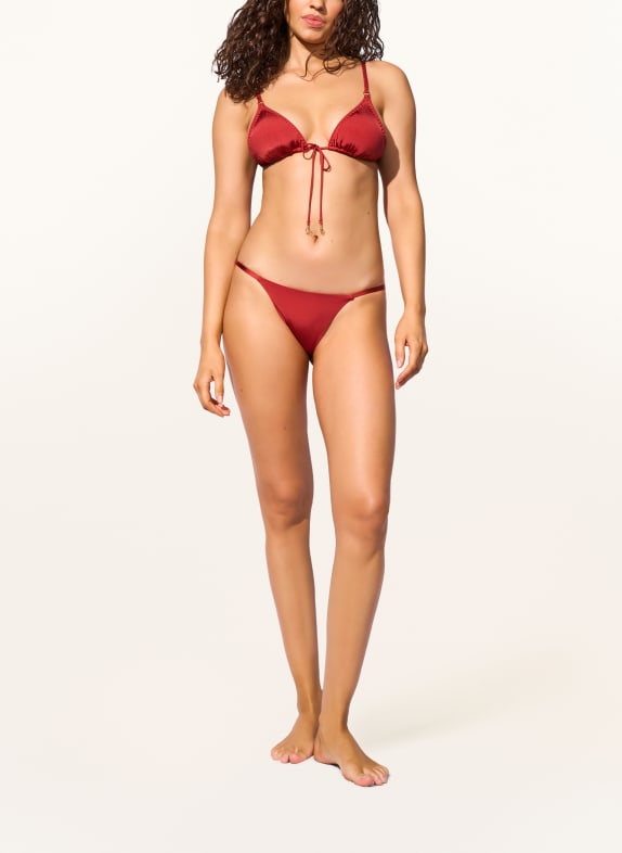 watercult Triangel bikinitop CRAFTED ESSENTIALS DONKERROOD