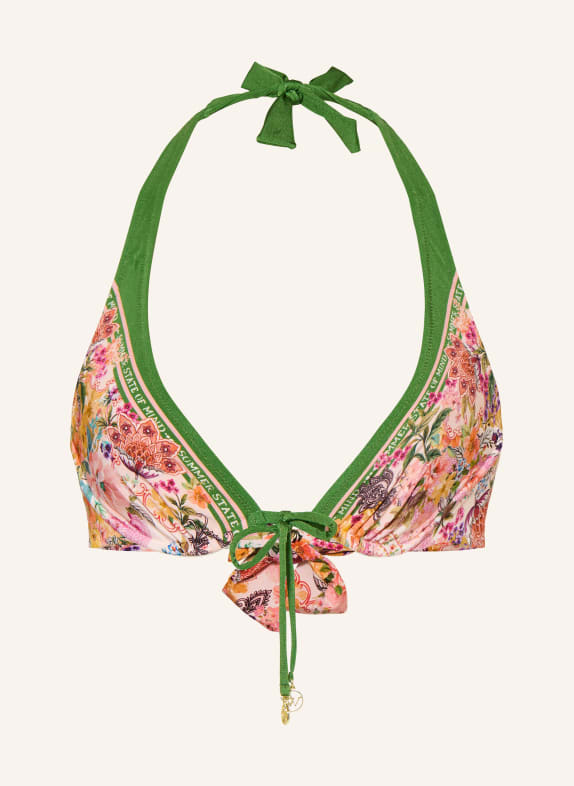 watercult Bügel-Bikini-Top PRETTY BOHO PINK / HELLORANGE / GRÜN