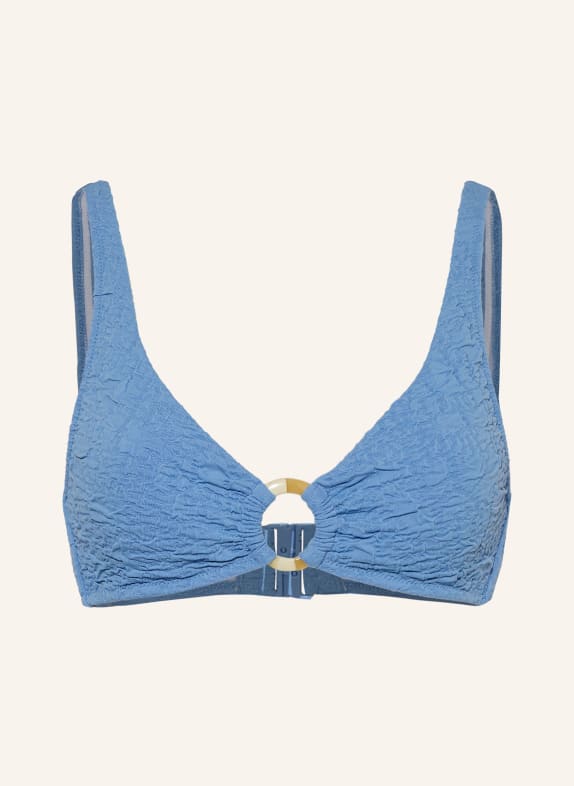 watercult Bralette-Bikini-Top TIDAL TEXTURE HELLBLAU