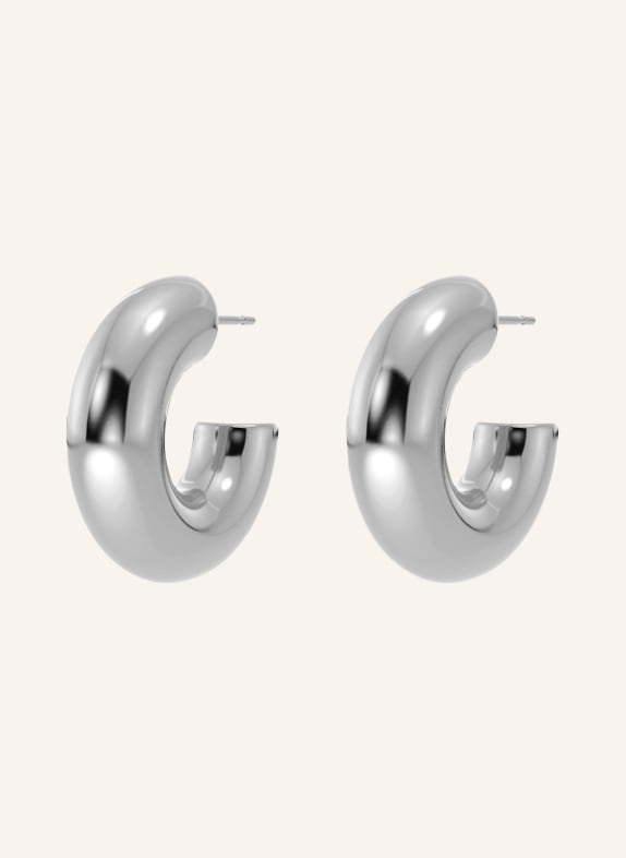 EDBLAD CHUNKY hoop earrings SILVER