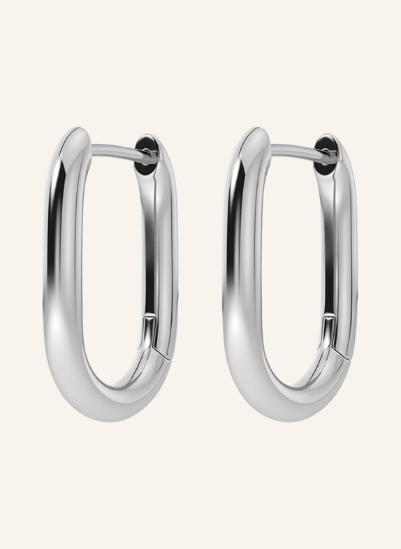 EDBLAD MODERNIST hoop earrings SILVER