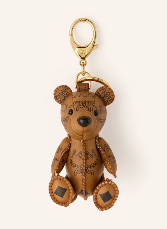 MCM bag tag COGNAC / BLACK