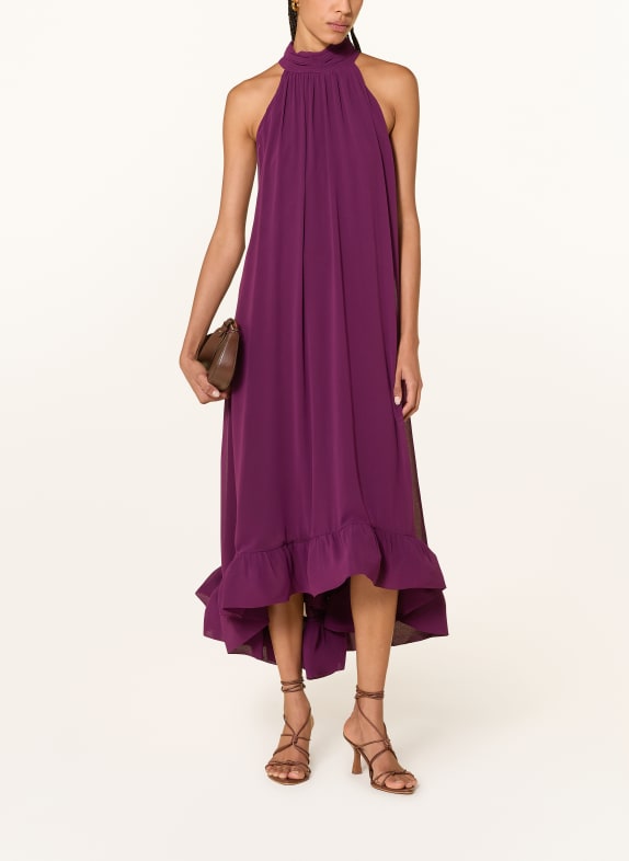 APART Kleid mit Rüschen DUNKELLILA