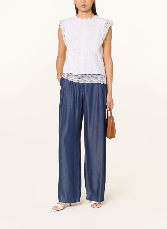 s.Oliver BLACK LABEL Kanten blouse WIT