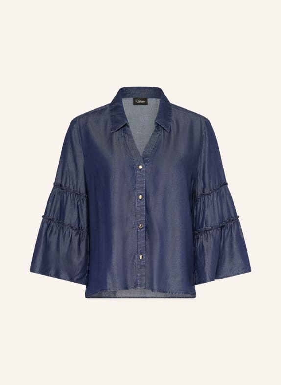s.Oliver BLACK LABEL Bluse in Jeansoptik mit 3/4-Arm DUNKELBLAU