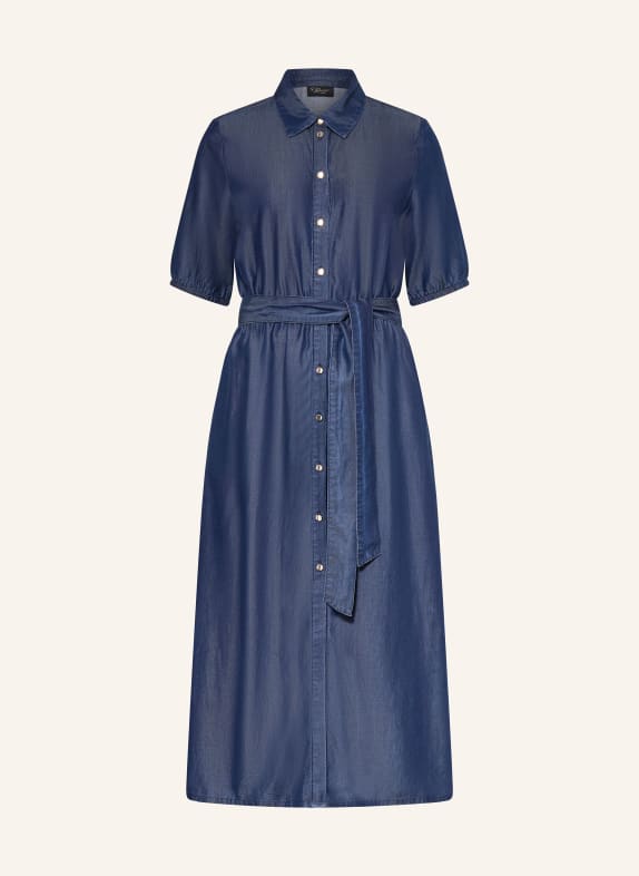 s.Oliver BLACK LABEL Hemdblusenkleid in Jeansoptik DUNKELBLAU