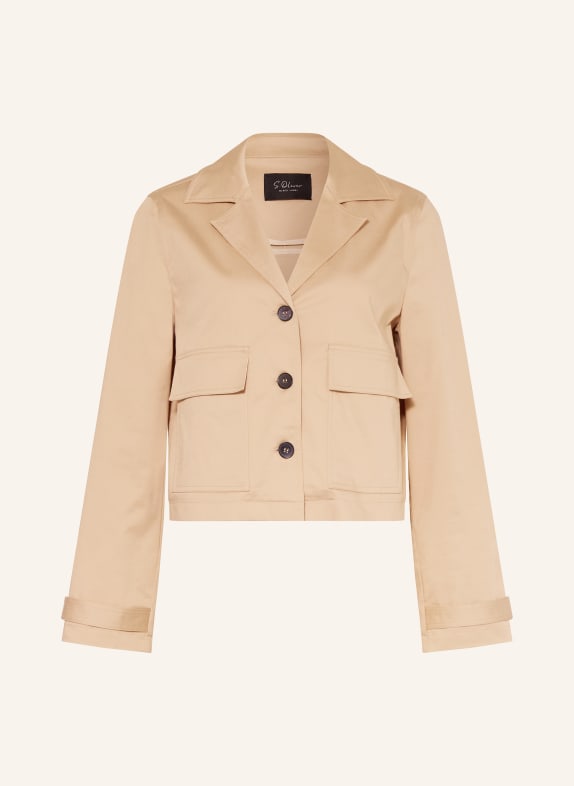 s.Oliver BLACK LABEL Kastenjacke HELLBRAUN