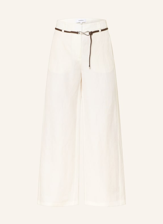 comma Marlenehose mit Leinen WEISS