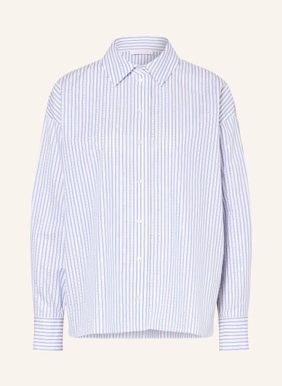 Rich & Royal Košile s ozdobnými kameny BÍLÁ / TMAVĚ MODRÁ