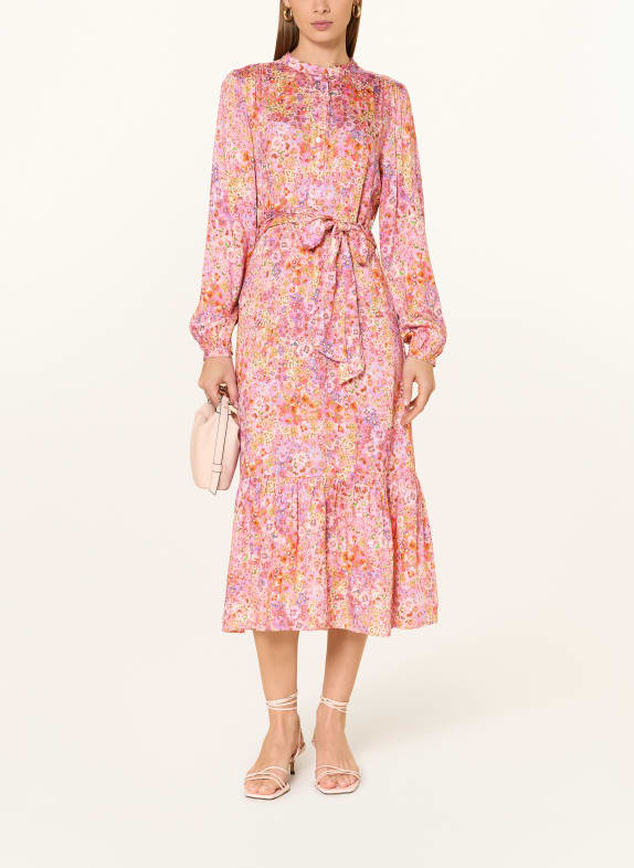 Rich & Royal šaty RŮŽOVÁ / TMAVĚ FIALOVÁ / ORANŽOVÁ