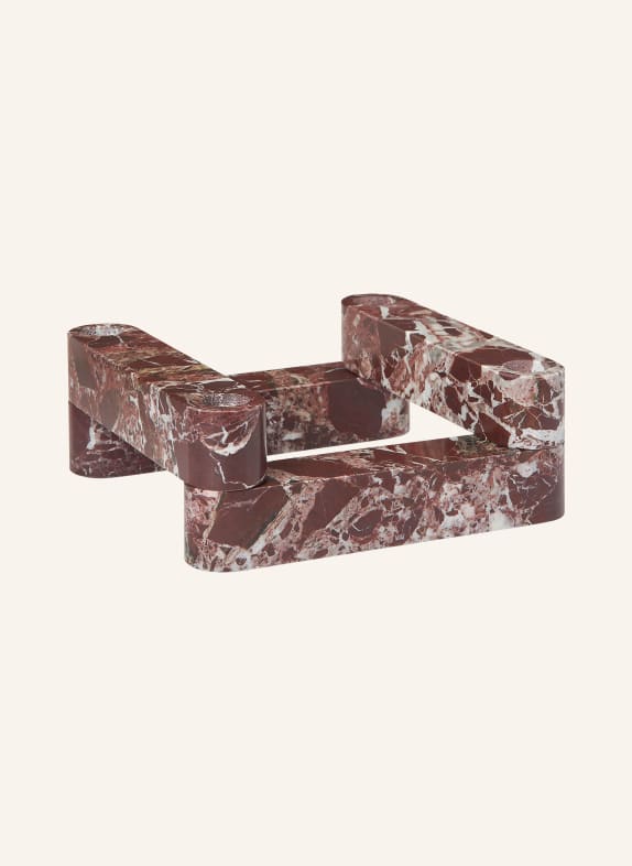 Ferm LIVING Kerzenhalter NEWEL DUNKELROT / ROSÉ / WEISS