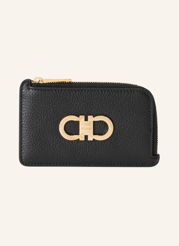 FERRAGAMO Kartenetui SCHWARZ
