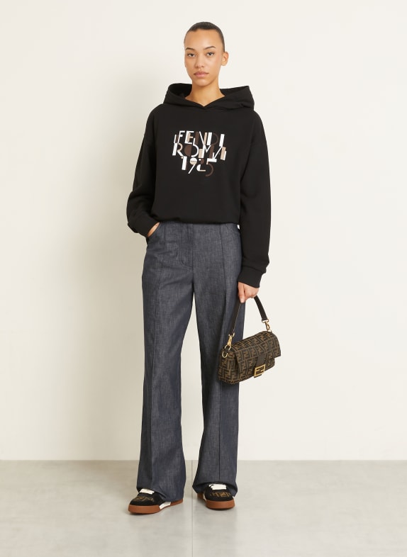 FENDI Kabelka BAGUETTE MEDIUM TMAVĚ HNĚDÁ / SVĚTLE HNĚDÁ
