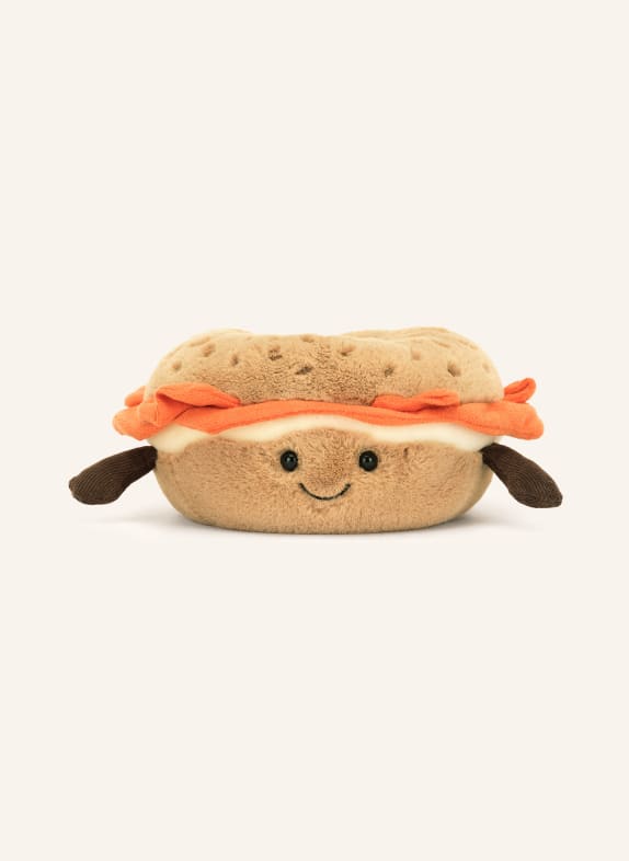Jellycat Peluche AMUSEABLES BAGEL BEIGE / MARRON / ORANGE