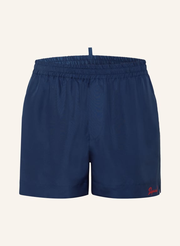 DSQUARED2 zijden shorts DONKERBLAUW
