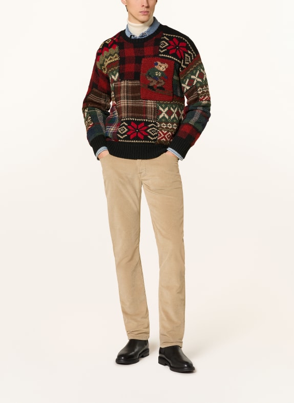 POLO RALPH LAUREN trui ROOD / GROEN / ZWART