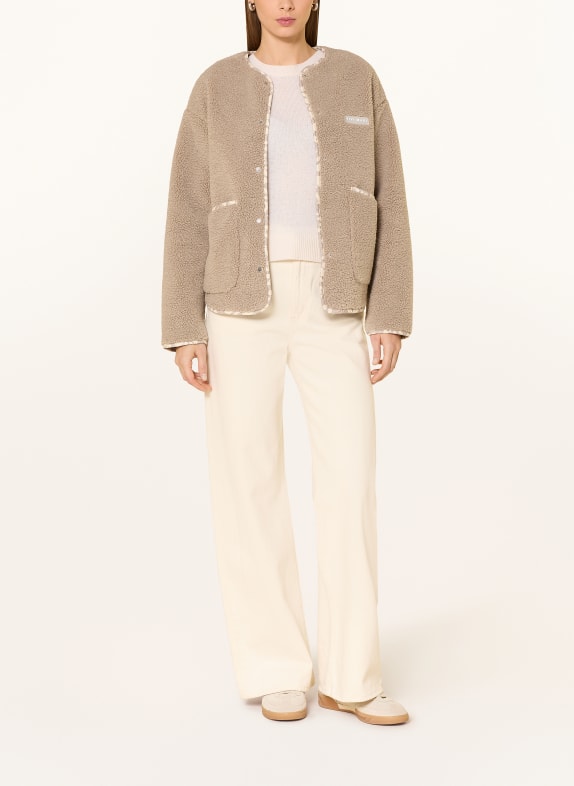 VIVI MARI Teddyfell-Jacke CAMEL