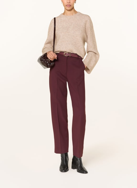 ARKET Marlene-broek DONKERROOD