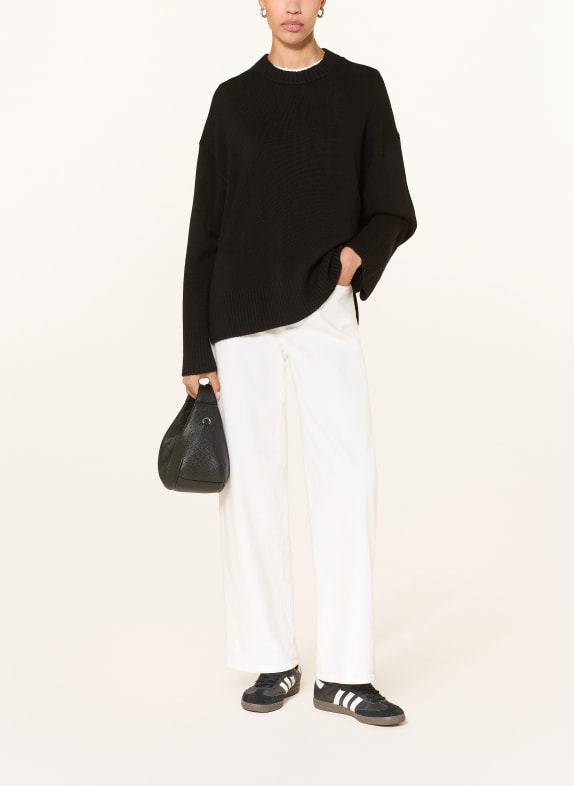 ARKET Oversized-Pullover aus Cashmere SCHWARZ