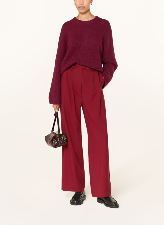 ARKET Marlene-broek DONKERROOD