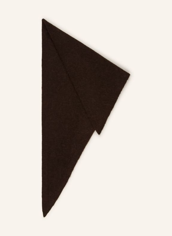 ARKET Dreieckstuch mit Alpaka DUNKELBRAUN