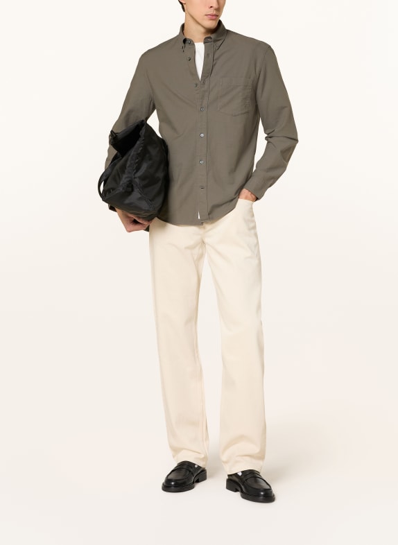 ARKET Oxford-overhemd Regular Fit KAKI