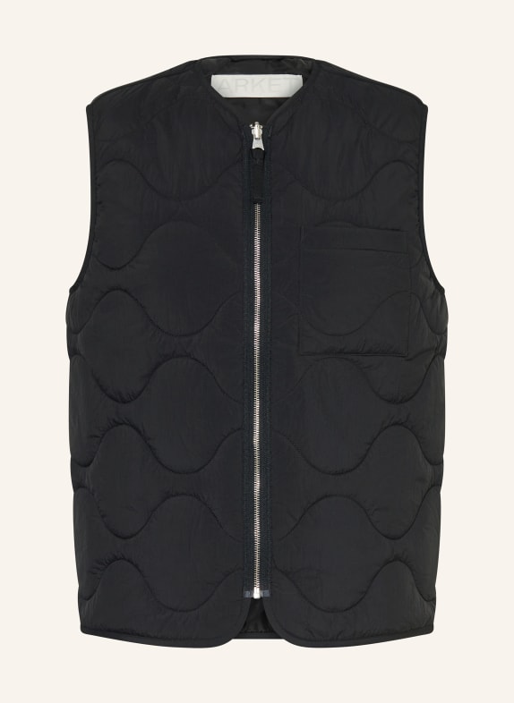 ARKET Steppweste SCHWARZ