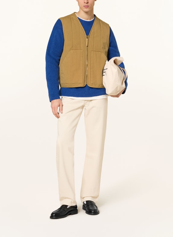 ARKET gewatteerd vest CAMEL