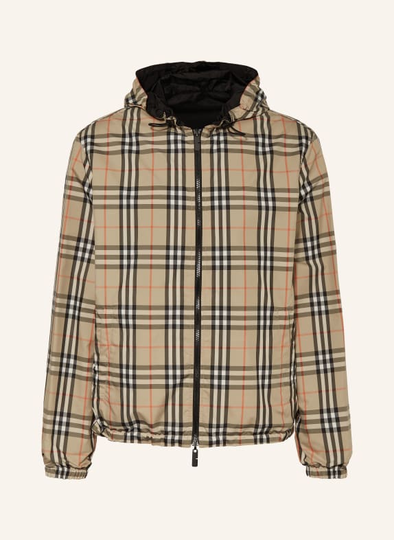 BURBERRY Kurtka NEWPORT dwustronna CAMELOWY / CZERWONY / CZARNY