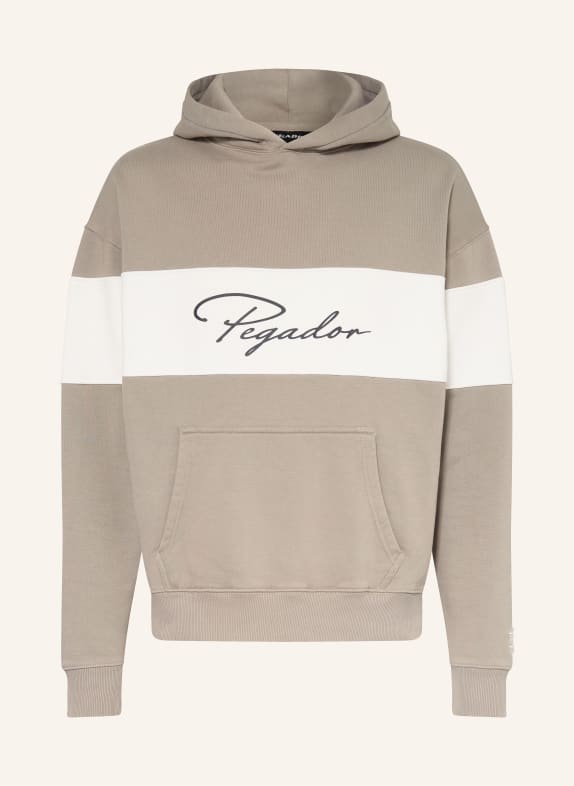 PEGADOR Oversized-Hoodie VOLOS GRAU / WEISS / SCHWARZ