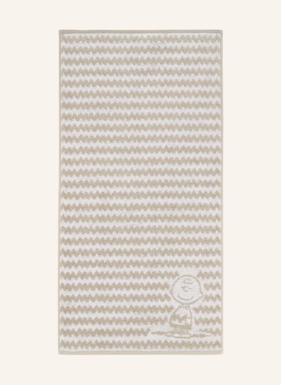 VOSSEN Handtuch CHARLIE BROWN BEIGE / CREME