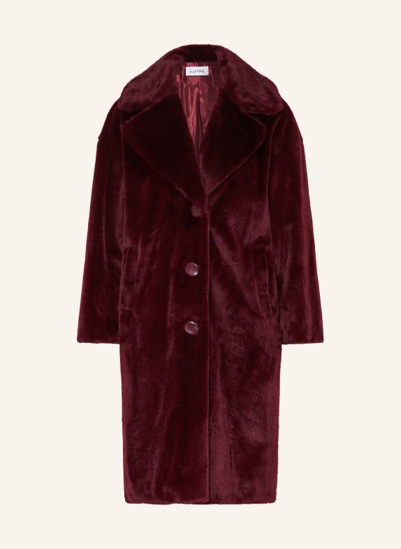 Joseph Ribkoff Kunstfell-Mantel DUNKELROT