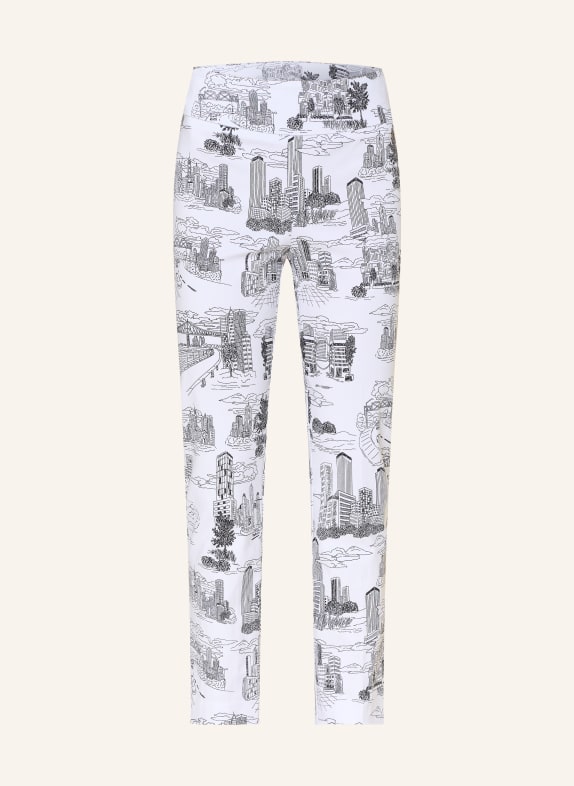 Joseph Ribkoff Spodnie 7/8 BIAŁY / CZARNY