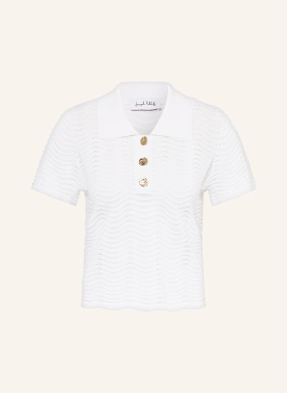 Joseph Ribkoff Gebreid poloshirt WIT