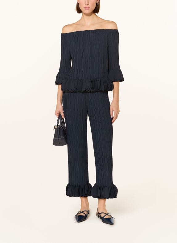 Joseph Ribkoff Off-shoulderblouse met plooien DONKERBLAUW