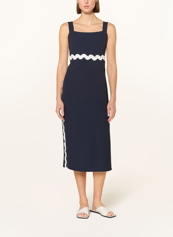 Joseph Ribkoff sheath dress DARK BLUE / WHITE