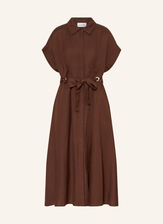 Joseph Ribkoff Overhemdjurk met linnen MARRON FONCÉ