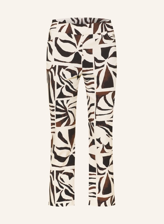 Joseph Ribkoff Spodnie 7/8 BIAŁY / CIEMNOBRĄZOWY