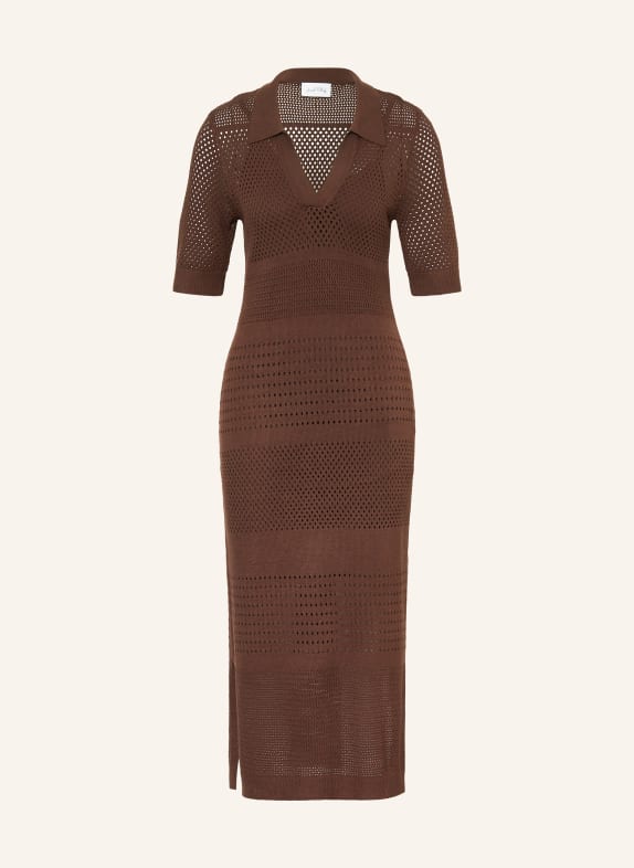 Joseph Ribkoff sukienka z dzianiny CIEMNOBRĄZOWY