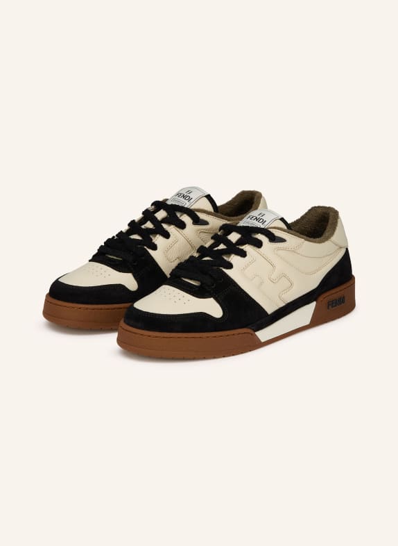 FENDI Sneaker MATCH CREME / SCHWARZ