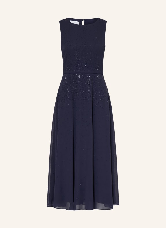 HOBBS Sukienka KIKI z kamieniami ozdobnymi GRANATOWY