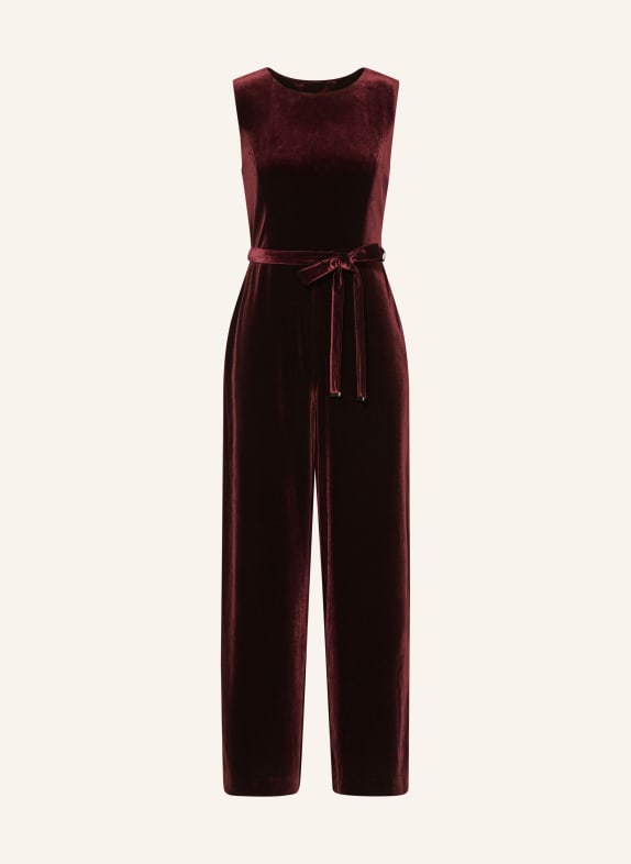 Phase Eight Jumpsuit MARTHA aus Samt DUNKELROT
