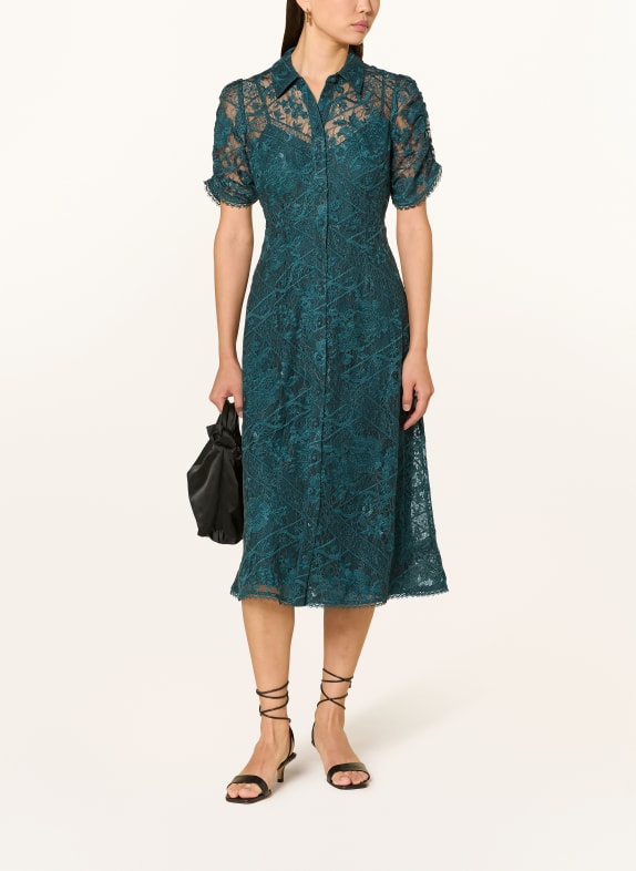 Phase Eight Hemdblusenkleid LUNNA aus Spitze PETROL