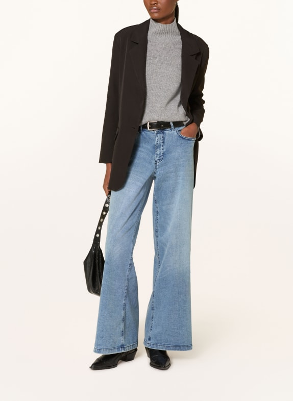 MILANO ITALY Wide leg jeans met studs 649 denim