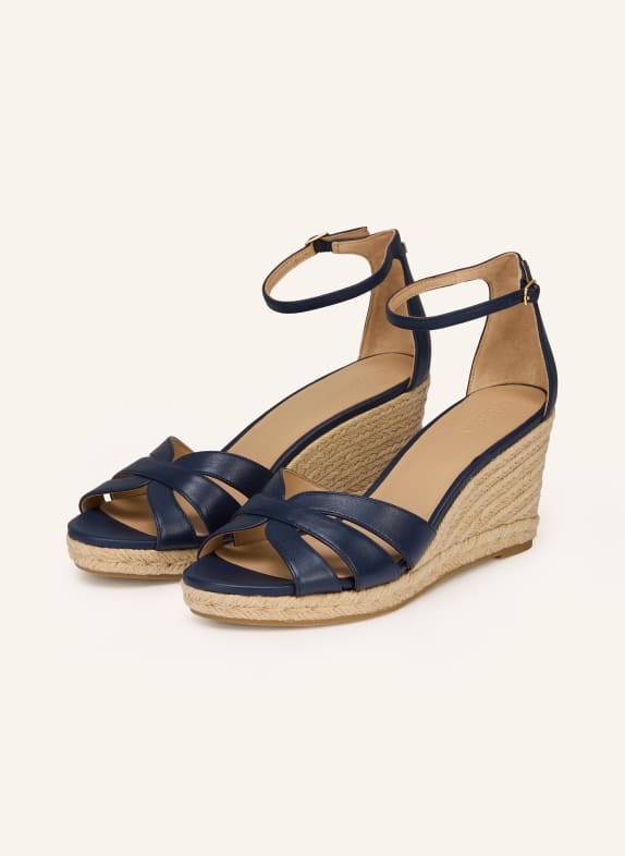 LAUREN RALPH LAUREN Wedges NELLIE DUNKELBLAU