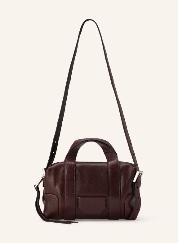 ALLSAINTS ARES shoulder bag DARK RED / SILVER