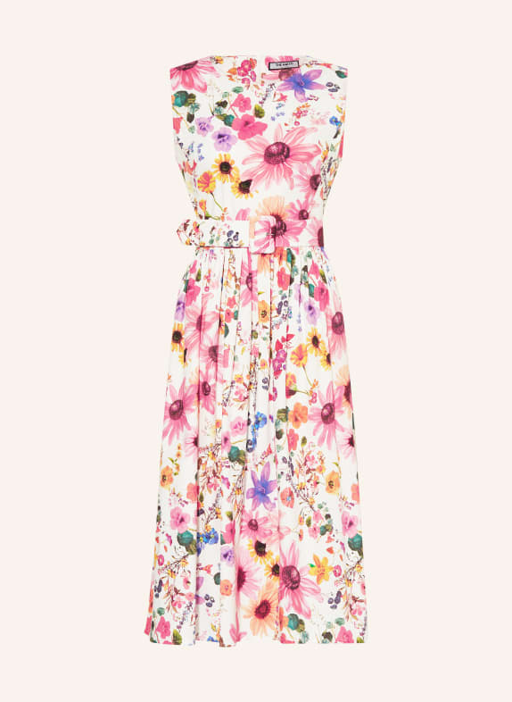 THE ABITO Kleid WEISS / PINK / LACHS