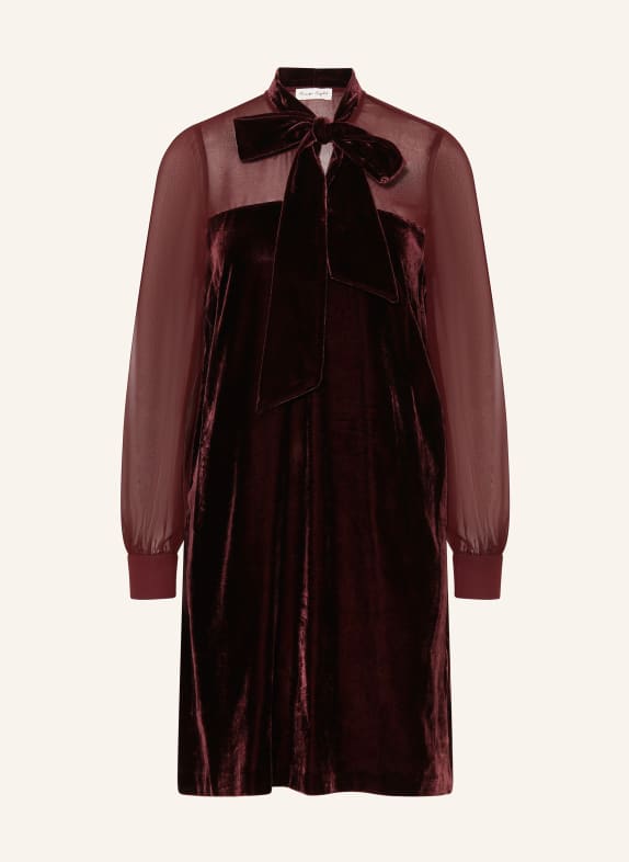 Phase Eight VINNIE velvet slip dress DARK RED