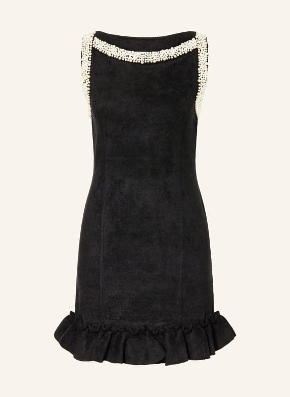 SANDRO Cocktailkleid SCHWARZ / WEISS