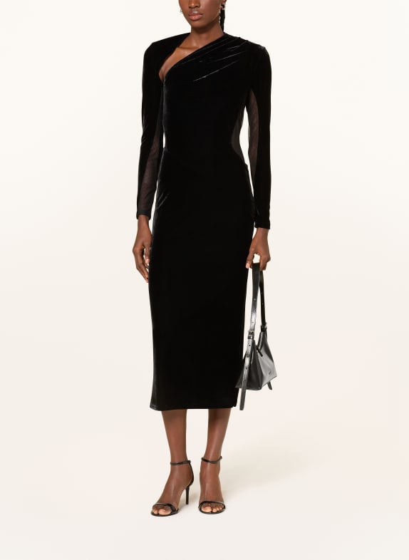 REISS Cocktailkleid KASS mit Cut-out SCHWARZ